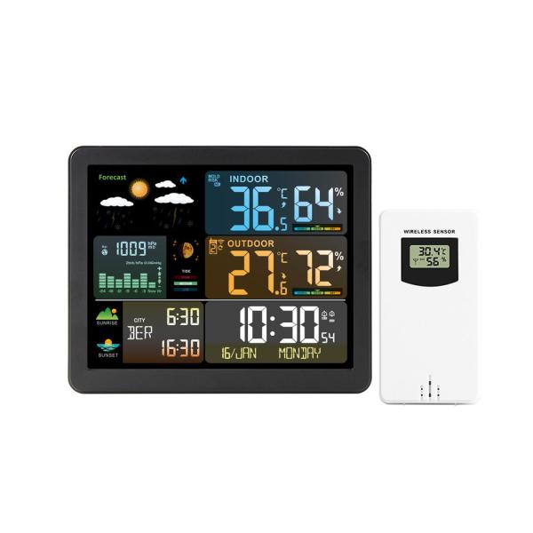 ◇ FJ3566M 仕様 ◇◆ サイズ・ メイン機：約173mm×140mm×27mm・ 外部センサー：約50mm×96mm×34mm◆ 室内温度範囲：-9.9℃〜50.0℃◆ 外部温度範囲：-40℃〜70℃◆ 室内外湿度範囲：20％RH〜...