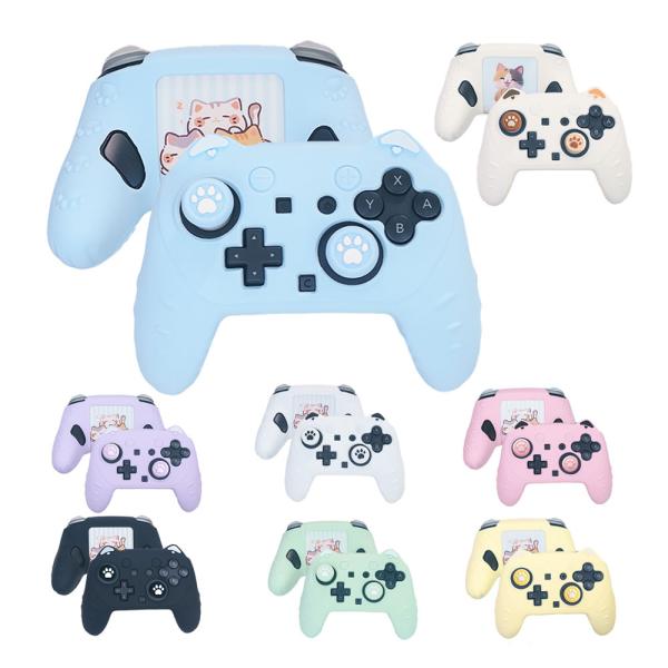 ◇ 仕様 ◇◆ 商品型番：ST-PRO-8◆ カラー：ブラック、ホワイト、三毛猫、ピンク、ブルー、グリーン、イエロー、パープル◆ 対応機種：Nintendo Switch2 Proコントローラー◆ 材質：シリコン◆ 重量：（約）38g※ 本...