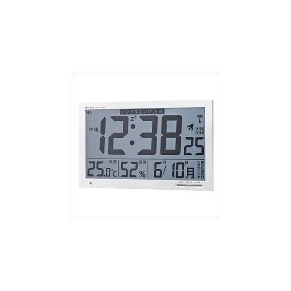 ノア精密 電波置掛時計 エアサーチ メルスター W-602-WH (時計) 価格 