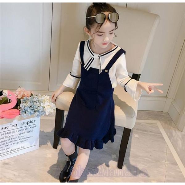 子供服 ニット 2点セット ニットトップス ワンピース 女の子 子ども服 キッズ 女児 秋冬 上下 セットアップ ショート丈 スカート 可愛い 入園式 Alohamahalo Fcekano Edu Ng