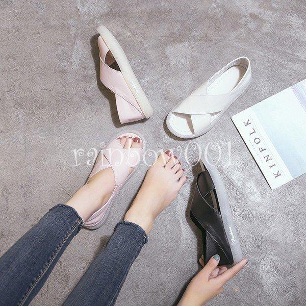 スポーツサンダル 厚底 スニーカー かかとなし レディース スニーカー サンダル サボ ランニングシューズ 韓国風 可愛い 歩きやすい 夏 s Y Rainbow一号店 通販 Yahoo ショッピング