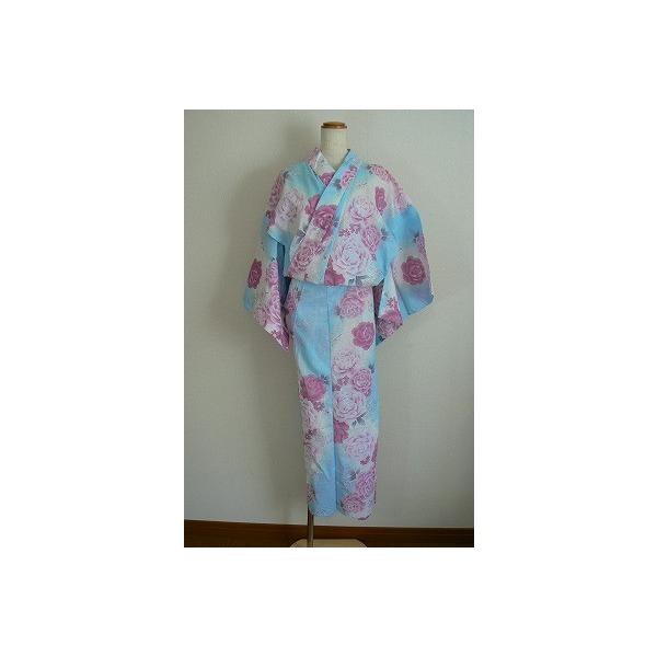 お買い得商品 婦人 レディース 和服 着物 浴衣 水色 ブルー 花柄 牡丹 中古 メール便不可 Buyee Buyee Japanese Proxy Service Buy From Japan Bot Online