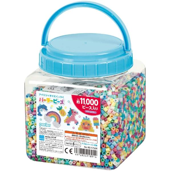 カワダ パーラービーズ 筒入り11000P ドリームカラー 80-17556