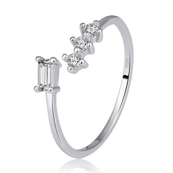 指輪 レディース ダイヤリング 3連粒 個性 キラキラ サイズフリー シルバー925 プラチナ仕上げ C型リング 激安アクセサリー プレゼント Buyee Buyee 提供一站式最全面最專業現地yahoo Japan拍賣代bid代拍代購服務 Bot Online