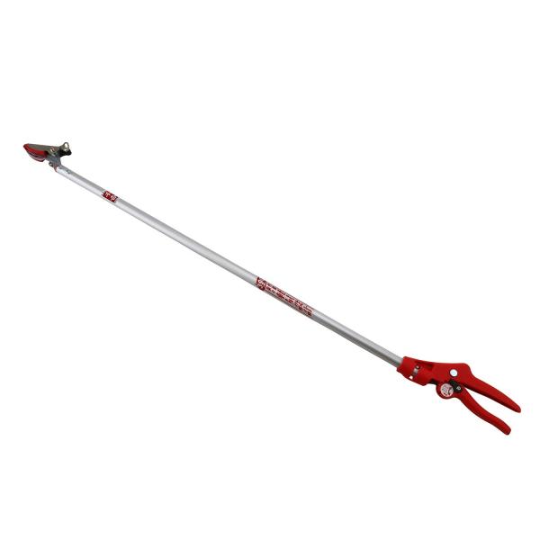 【商品概要】用途:庭木の小枝切り用生木切断目安:15mmまで全長:約1000mm重量:約390g刃部:刃物鋼、パイプ部:アルミ、ハンドル部:樹脂【商品説明】説明商品紹介手軽に小枝切り作業ができる【用途】庭木の小枝切り用【特徴】・超軽量設計で...