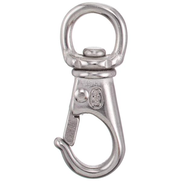 ステンレス金具 スイベルスナップ 線径2.5mm 全長37mm 使用荷重5kgf