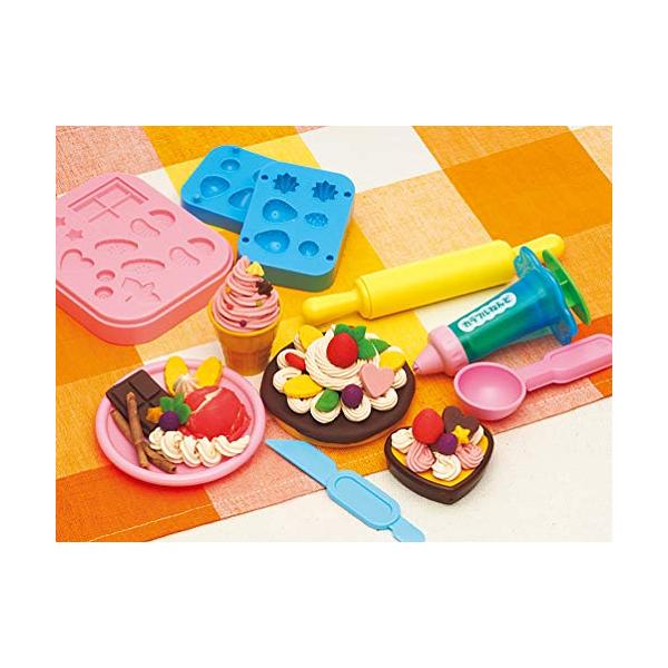 【商品概要】対象性別 :男女共用対象年齢 :3歳から主な製造国 :中国【商品説明】説明商品紹介安全素材のこむぎねんど! かわいいスイーツをいっぱいつくろう! カラフルねんど4色入り。いろんなアイデアを形にして、創造力や表現力を育みます。混色...