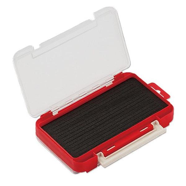 【 ご注意：ご購入後の当店からのメールを必ずご確認ください 】【商品概要】サイズ175×105×38mmカラー:レッド【商品説明】説明ワームスリップ加工でワームがくっつかない。片面スリットマット・片面コンパーメントのコンビケース。ジグヘッド...