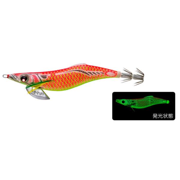 【 ご注意：ご購入後の当店からのメールを必ずご確認ください 】【商品概要】サイズ:2.5号重量:10g沈下速度:5.2秒/m2ヶ所の「安定フィン」が、イカの嫌う「上下左右のブレ」を制御し、躊躇なく抱かせる!!日本刀をイメージさせるシャープな...