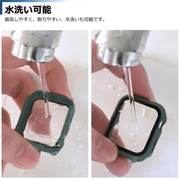 �A�b�v���E�H�b�` �J�o�[ Apple Watch 9 8 7 �P�[�X 41mm 45mm Apple Watch SE 6 5 4 �J�o�[ 40mm 44mm Apple Watch 3 2 38mm 42mm �S�ʕی� �������� ���i�摜5