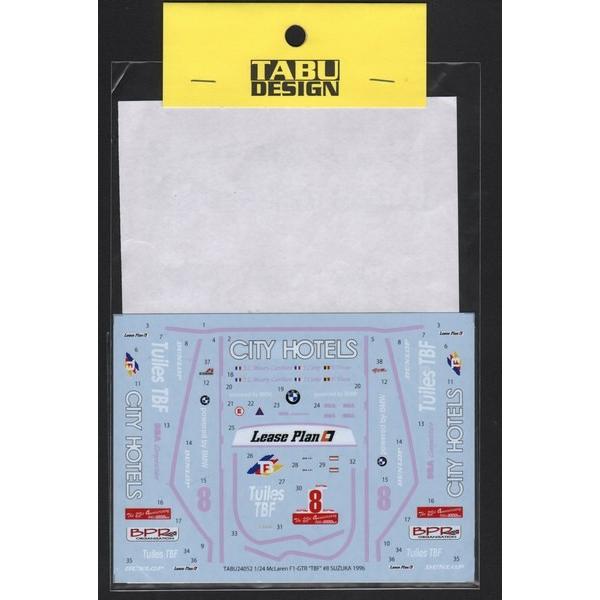 TABU DESIGN TABU24052 1/24 McLaren F1-GTR 'TBF' #8 SUZUKA 1996 fJ[(tW~ Ή)