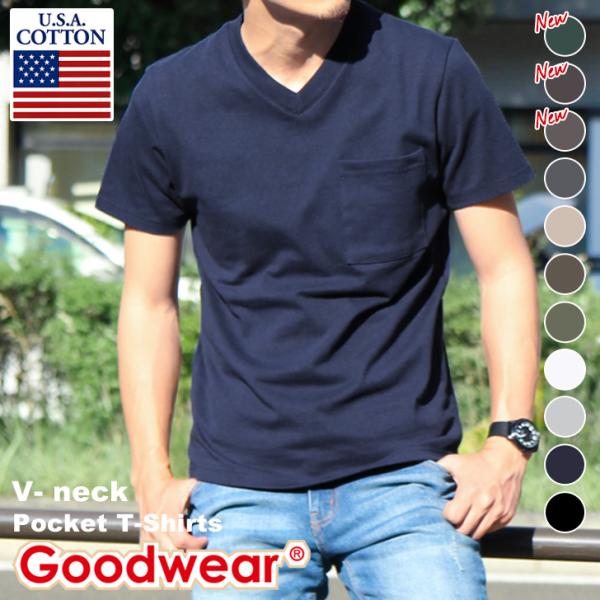 グッドウェア Goodwear Tシャツ 半袖 Vネック メンズ レディース ブランド トップス ポケットt 厚手 カットソー おしゃれ 綿100 大きいサイズ スポーツ 白 Xl Buyee Buyee Japanese Proxy Service Buy From Japan Bot Online