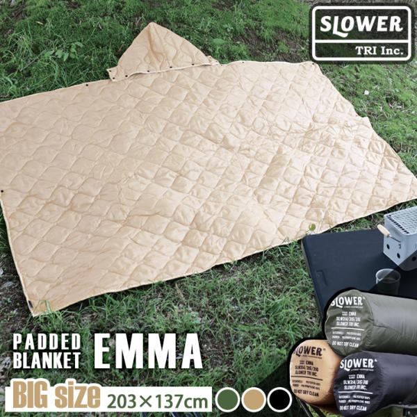 SLOWER スロウワー パデットブランケット レジャーシート ひざ掛け