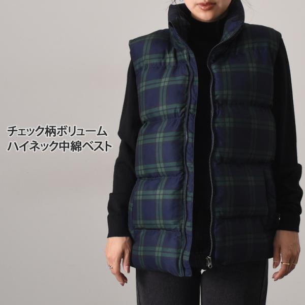 美品　JOURNAL STANDARD　タータンチェック ふかふかダウンベスト 美品 JOURNAL STANDARD タータンチェック ふかふかダウンベスト