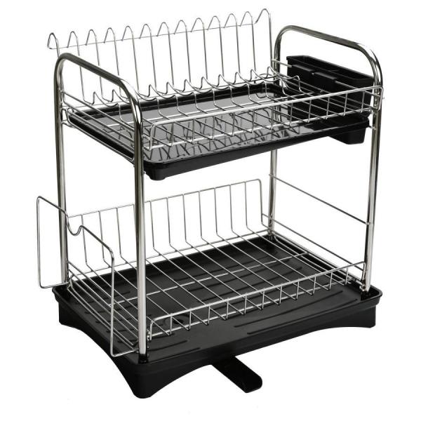 【重宝なシンク調理台】 左側には専用なディッシュラックで、10本までの皿が収納可能です。右側に若干の茶碗＆コップが収納できます。それから、移動可能の箸立てが付いて、箸、スプーン等がお手軽に収納できます。野菜・果物などに水切りもできて、整理整...