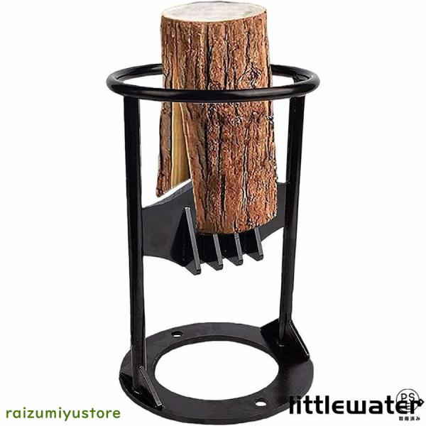 素材: 鉄 サイズ：S：10.2*19.2cm、M：14.5*27cm従来の斧を使用して木材を分割するのは時間と労力がかかりすぎるため 。腰痛が起こりやすく、体に負担をかけます。この薪割り台使用それほど手間はかかりません。薪割りが楽しくなる...