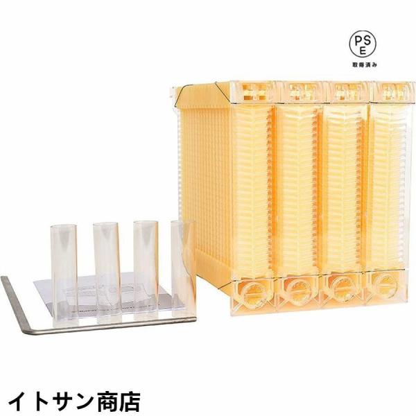 ミツバチ 巣箱 蜜蜂巣箱 4個 フローハイブ 蜂巣 巣脾 巣礎 巣枠 ミツバチ巣 自流蜜蜂巣 採蜜器 蜜蜂飼育 ミツバチ飼育 自動ハチミツ採取 Bees Hives 養蜂器