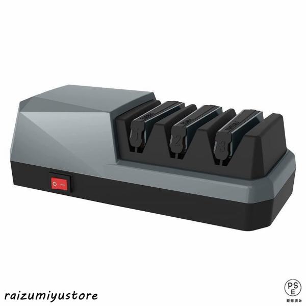 【たくさんのナイフに適する】電動シャープナーは、あらゆる種類の直刃ナイフ (シェフナイフ、果物ナイフ、ナイフなど)に適しています。厚さは3ｍｍ以内刃に