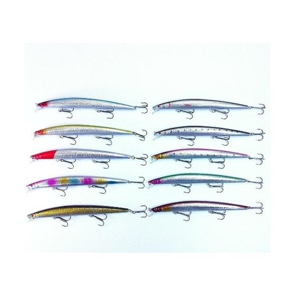 フィッシングルアー10個セット 約18cm 重さ26g シーバス ヒラメ マゴチ タチウオ サゴシ ハマチ アカメ ブラックバス ライギョ ナマズなどに 35 ベスト アイテム Yahoo 店 通販 Yahoo ショッピング