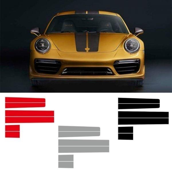 自動車 ステッカー デカール ポルシェ 911 997 スポーツ ストライプ カー ボディ ボクスター ケイマン デコレーション レーシング アクセサリー ドレ