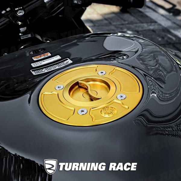 バイク タンク キャップ ガソリン ガス フューエル カワサキ Ninja 400 500 650 Z400 Z500 Z650 Z900 ZX-6R ZX-10R H2 SX Z H2 CNC クイックリリース 燃料