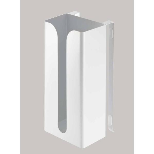 ◆メーカー:山崎実業◆品名:ポリ袋＆キッチンペーパーホルダー プレート ホワイト◆品番:7982◆商品サイズ:約13X11.5X26cm◆商品重量:約900g◆品質表示:本体:スチール（粉体塗装）◆耐荷重:約1kg◆戸棚下やキッチン扉に!使...