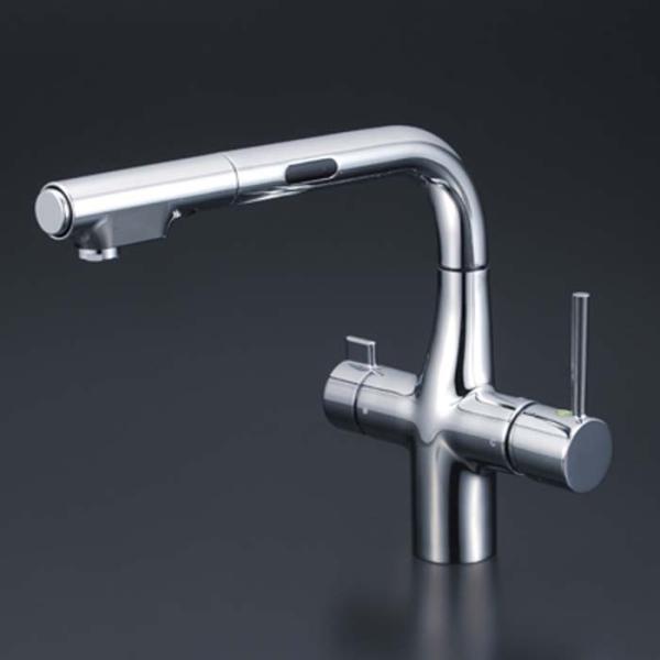 KVK ビルトイン浄水器用シングルシャワー付混合栓(センサー付)(e KVK ビルトイン浄水器用シングルシャワー付混合栓(センサー付)(e