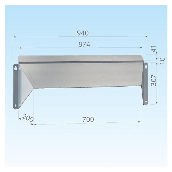 日晴金属 PE-RJ30-Y PCキャッチャー 前面用防雪パネル : 住設と電材の