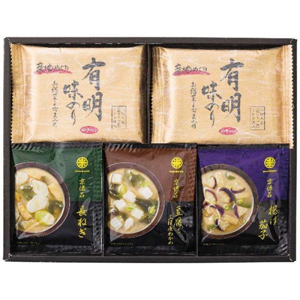 NF-AOS 京懐石おみそ汁＆有明味のり詰合せ (のし包装無料対応可) (代引不可)