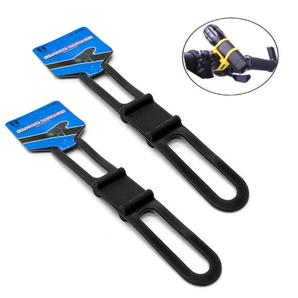 素材：シリコンサイズ:約140×23(mm)同色2個セット自転車用ホルダー シリコン 自転車 ライトホルダー 固定 ゴムバンドホルダー高弾性があり、様々な小物を取り付け可能!巻きつけるだけでお好みのライトやスマートフォンなどを自転車のハンド...