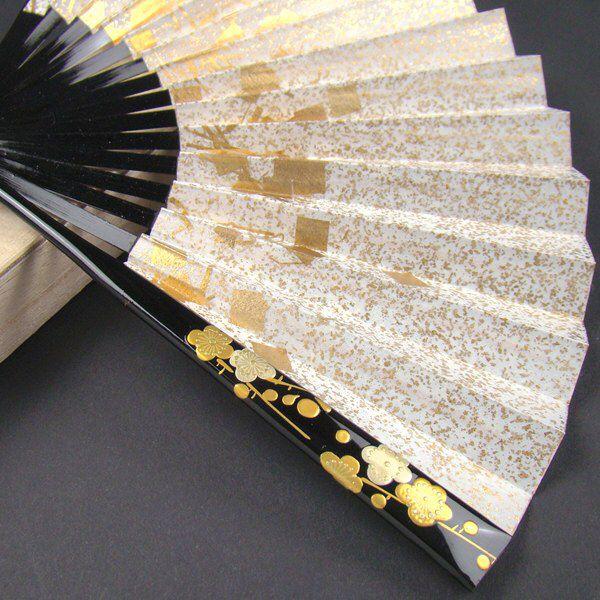 礼装用 蒔絵扇子 枝梅 末広 留袖用 黒留袖 結婚式 フォーマル 礼装用 蒔絵扇子 枝梅 末広 留袖用 黒留袖 結婚式 フォーマル