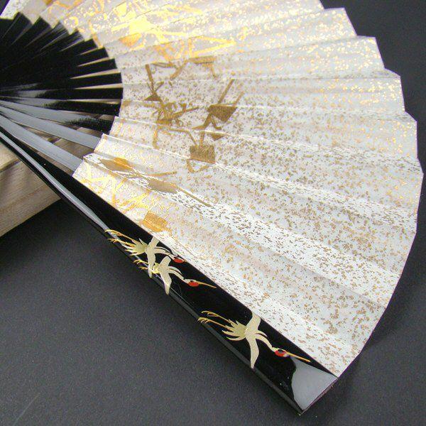 黒留袖 扇子に鶴 鶴 鴛鴦 組紐 金駒刺繍 K-5126 黒留袖 扇子に鶴 鶴 鴛鴦 組紐 金駒刺繍 K-5126 【公式通販】
