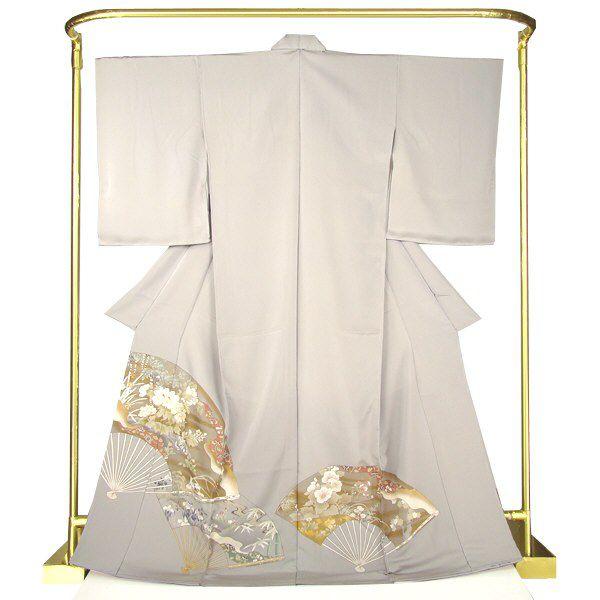 正絹 京友禅色留袖 華の扇 結婚式 卒業式 フォーマル 和装 着物 : 楽市  