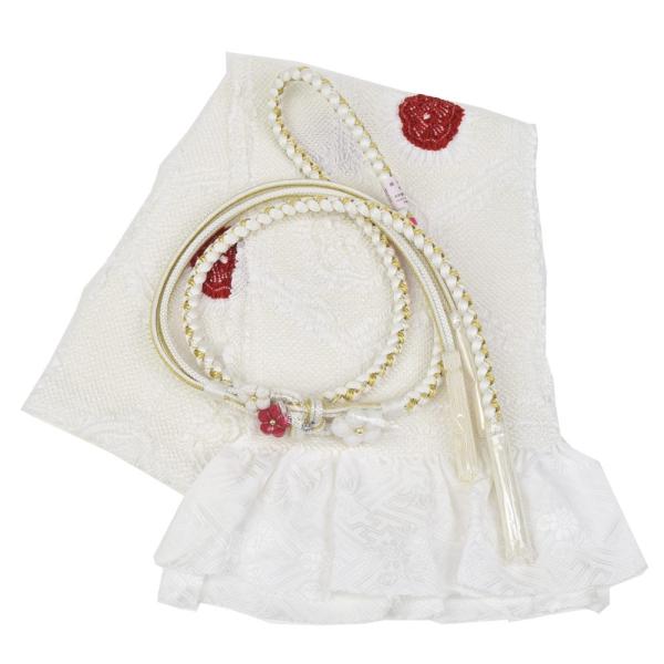 振袖用 帯締め帯揚げセット 白 帯締め 帯揚げ 帯締 帯揚 総絞り 成人式