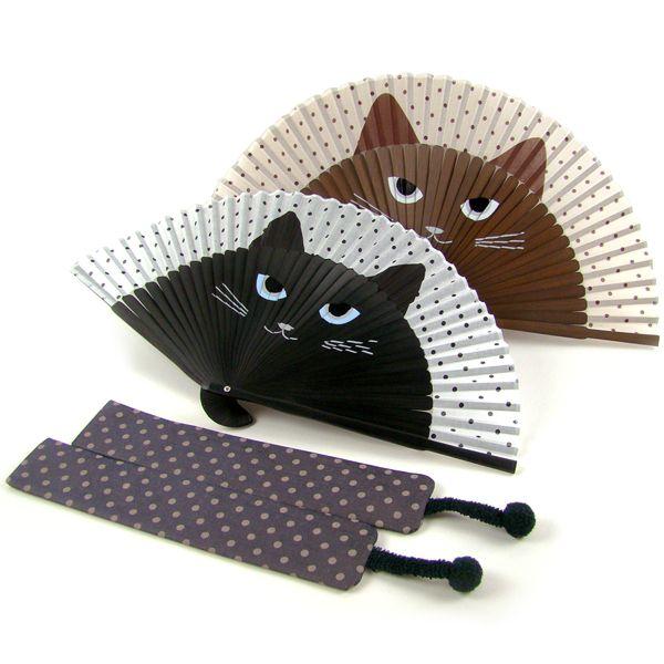 扇子 女性用 猫 ミーニャ 扇子袋付き 母の日 ギフト レディース プレゼント 名入れ可 ねこ ネコ 楽市きもの館 通販 Yahoo ショッピング