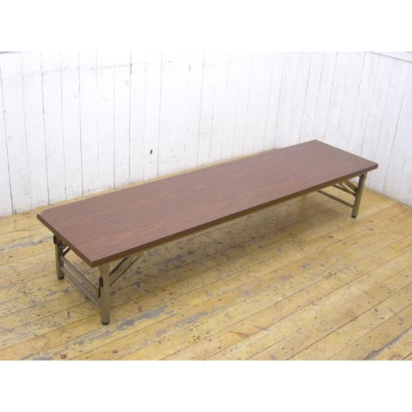 [Release date: April 28, 2020]折り畳み式　ローテーブル　座卓　化粧合板　脚金属商品サイズ・高さ32.5ｃｍ　幅180ｃｍ　奥行き45ｃｍ年式・不明中古品です　年数相当の使用感あります　細かい小傷やスレ等あります...