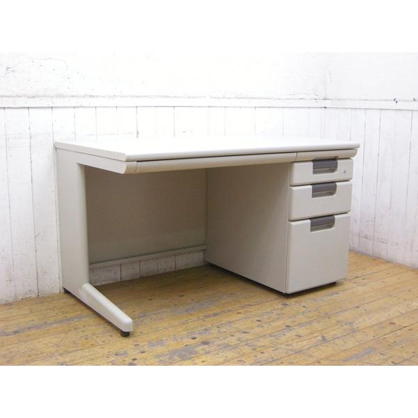 引き取り限定・PLUS・片袖机・W120cm・L2-T127・中古品 