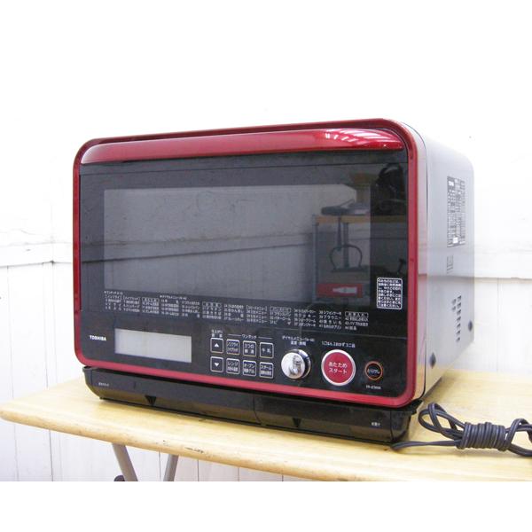 東芝 TOSHIBA オーブン電子レンジ ER-JZ3000 R 電子レンジ 2016年製 レッド