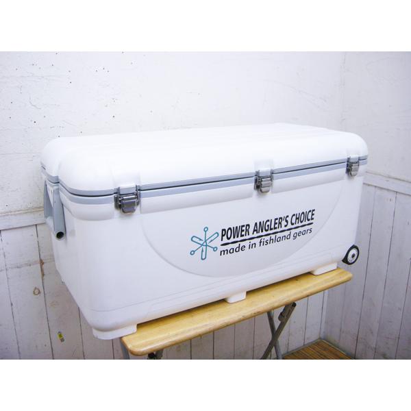 クーラーボックス キャスター付き フィッシュランド ホワイト系 中古