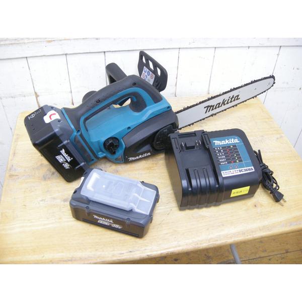 マキタ・充電式チェンソー・バッテリー2個充電器付・MUC350D・36V  