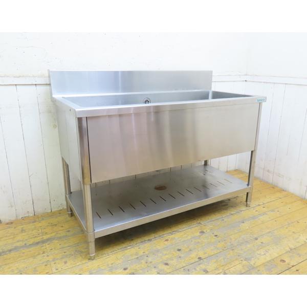⭐︎中古品　タニコー　1槽シンク 送料別途見積り商品・タニコー・1槽シンク・W120cm・流し台・中古品