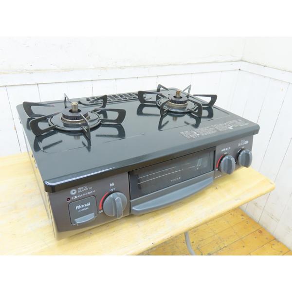 リンナイ・ガステーブル・2024年製・KG35NBK・LPガス用・中古品・153078