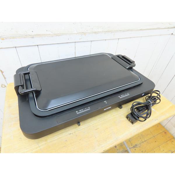 アイリスオーヤマ製　左右温調ホットプレート　WHPK-011-B　1350W　2020年製　中古品　153212