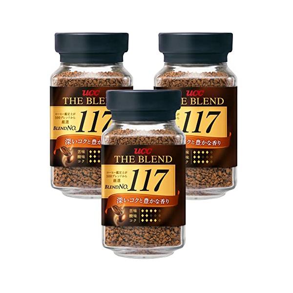UCC ザ・ブレンド 117 瓶 90g インスタントコーヒー×3個 : ラクラク