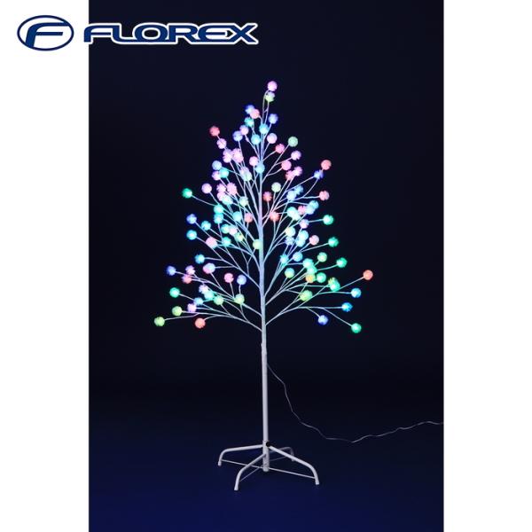 フローレックス KT-3844 150cmAPPスマートLEDケセランパセラン立ち木ライト イルミネーション クリスマス Xmas FLOREX (代引不可)