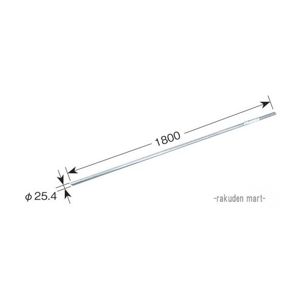 DXアンテナ DXアンテナ(10本セット) リブパイプ(1.8m・溶融亜鉛メッキ