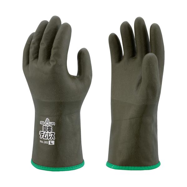 他サイト： ショーワグローブ NO282-LLOG 防寒手袋 No282防寒テムレス オリーブグリーン LLサイズの商品画像