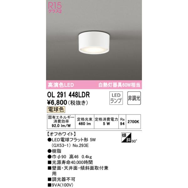 ODELIC（オーデリック） OL291448LDR 小型シーリングライト LEDランプ