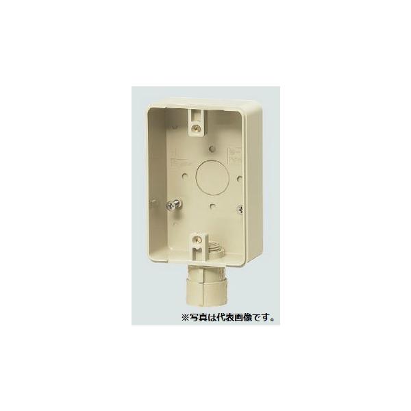 他サイト： 未来工業 PVR16-BC1GJ 露出スイッチボックス (防水コンセント用)〈コネクタ付〉ベージュの商品画像