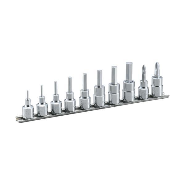 他サイト： TONE HH310 ヘキサゴンソケットセット(ホルダー付) 10pcs 差込角9.5mm トネの商品画像